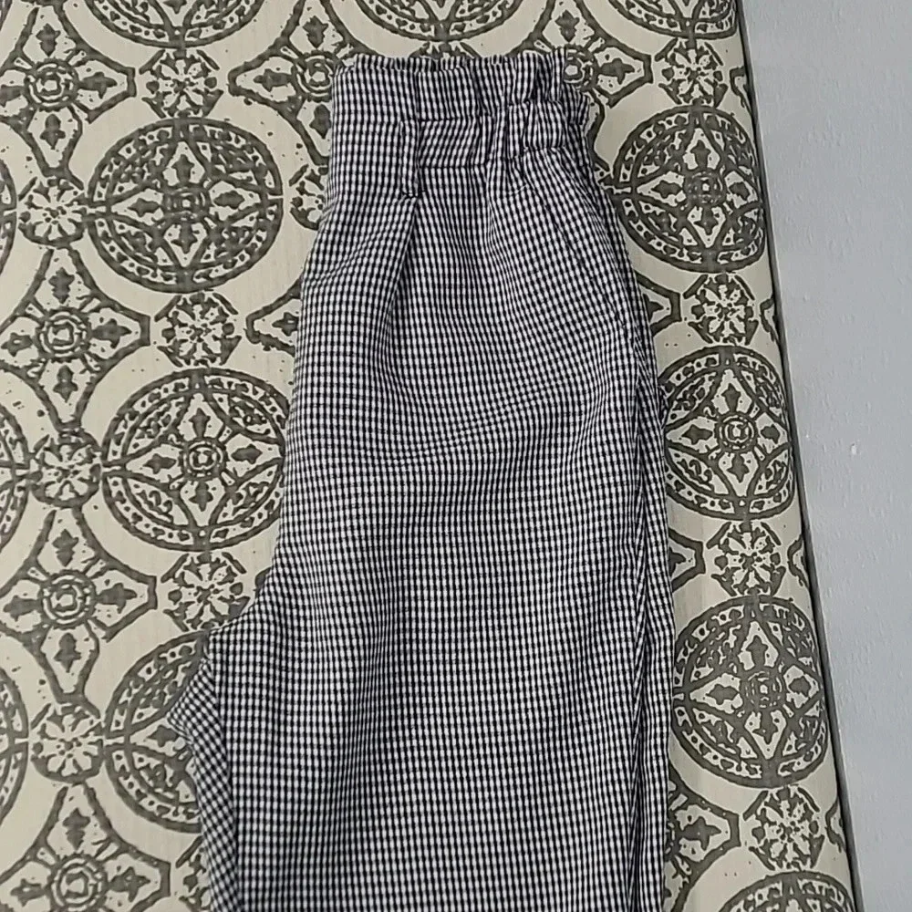 Sienna Sky High Waisted Mini Houndstooth/Gingham Patterned Pants